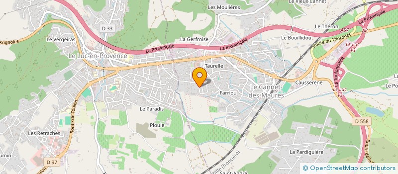 localisation de l'entreprise AIR JET LOCATION  LE CANNET-DES-MAURES