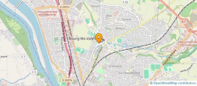 localisation de l'entreprise AIR JUMP  BOURG-LES-VALENCE