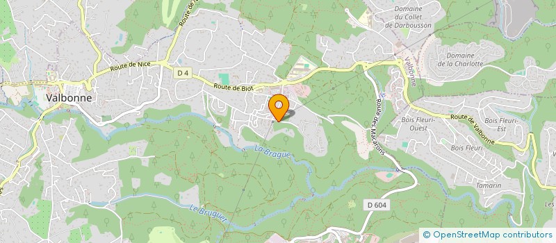 localisation de l'entreprise AIR LIBRE à VALBONNE