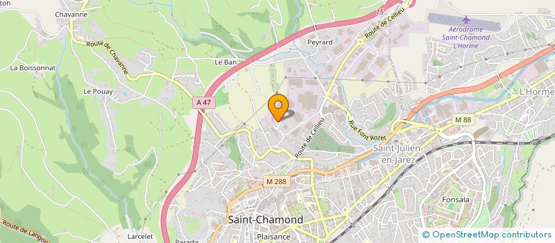 localisation de l'entreprise AIR MARREL INTERNATIONAL  SAINT-CHAMOND