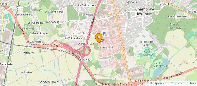 localisation de l'entreprise AIR MECA à CHAMBRAY-LES-TOURS