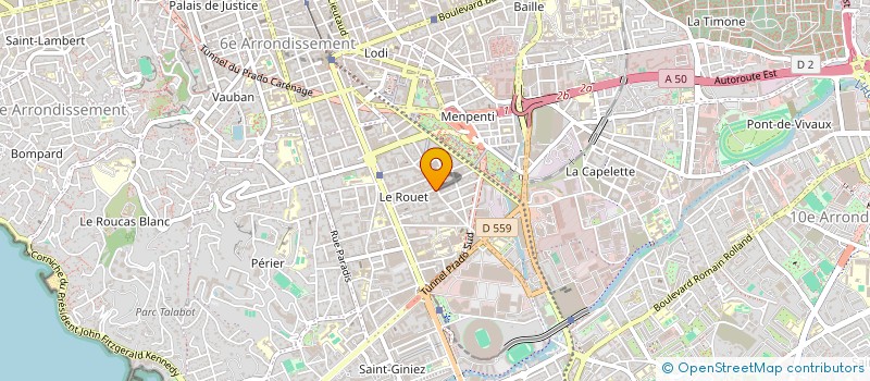localisation de l'entreprise AIR MEDIA SUD à MARSEILLE 8EME