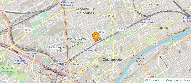 localisation de l'entreprise AIR MEDICAL RHONE ALPES SAS à COURBEVOIE