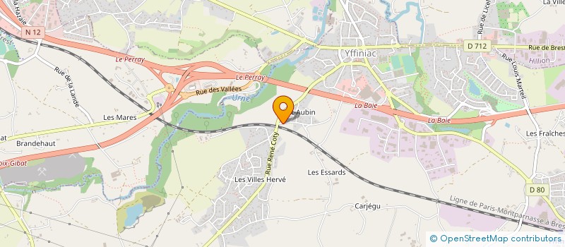 localisation de l'entreprise AIR'MOVY  YFFINIAC