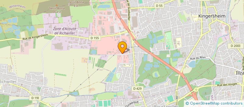 localisation de l'entreprise AIR + MULHOUSE à KINGERSHEIM