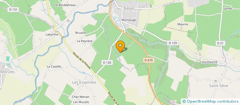 localisation de l'entreprise AIR O THERM à BAGAS