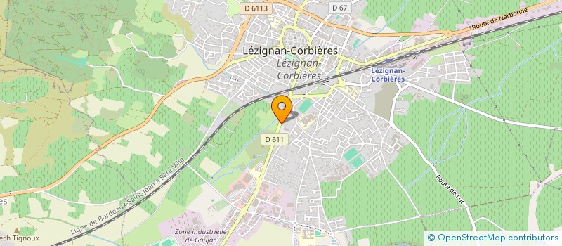 localisation de l'entreprise AIR OCCITANIE  LEZIGNAN-CORBIERES