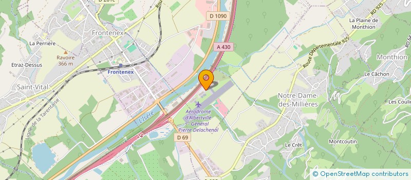 localisation de l'entreprise AIR PEGASO AVIATION à TOURNON