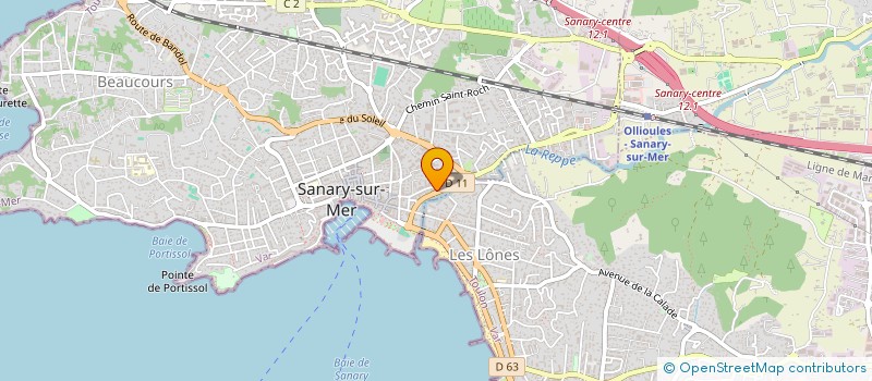 localisation de l'entreprise AIR PIZZA  SANARY-SUR-MER