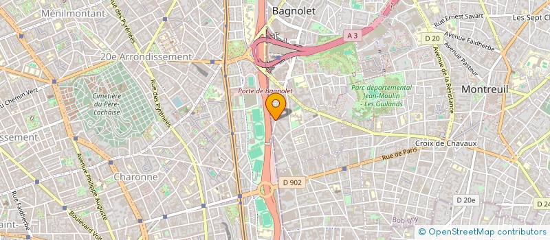 localisation de l'entreprise AIR PLUS à BAGNOLET