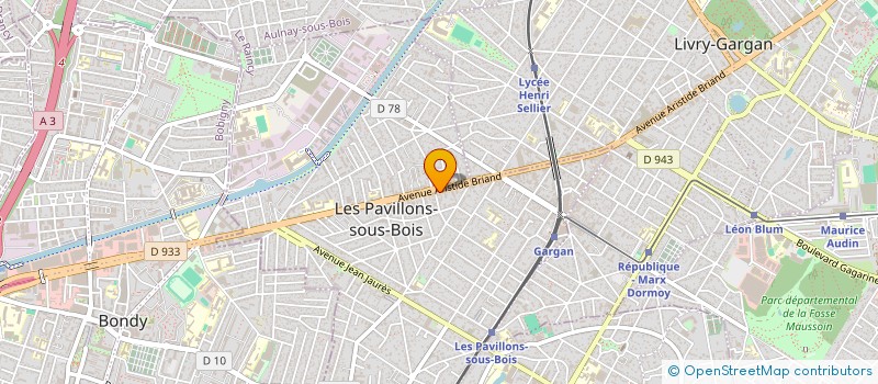 localisation de l'entreprise AIR PRO CLIM  LES PAVILLONS-SOUS-BOIS