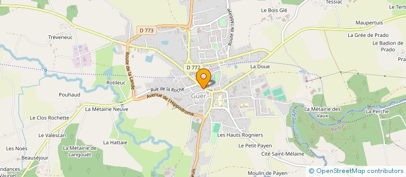 localisation de l'entreprise AIR PUR ET SOLEIL LES GENTIANES à GUER