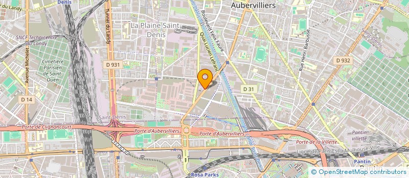 localisation de l'entreprise AIR RUSH LOGISTICS à AUBERVILLIERS
