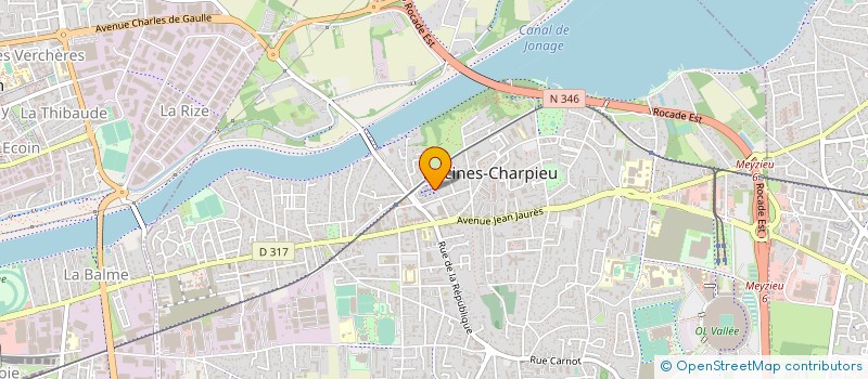 localisation de l'entreprise AIR SECURITE PRIVEE  DECINES-CHARPIEU