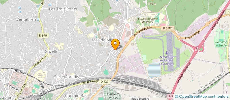 localisation de l'entreprise AIR-SERVICES à NIMES