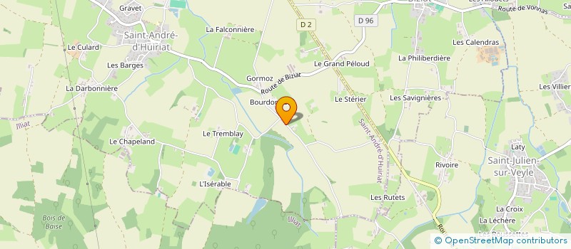 localisation de l'entreprise AIR ' SOURCE à SAINT-ANDRE-D HUIRIAT