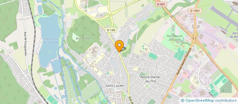 localisation de l'entreprise AIR TAXI DE L'OISE  BEAUVAIS