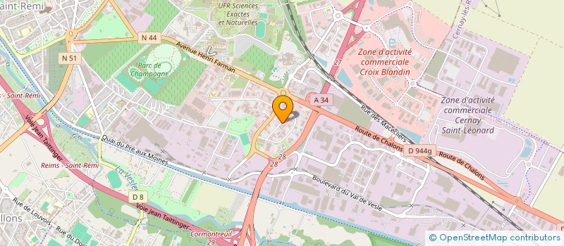 localisation de l'entreprise AIR TEC  REIMS