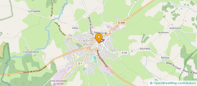 localisation de l'entreprise AIR TRUCK 75  CRAPONNE-SUR-ARZON