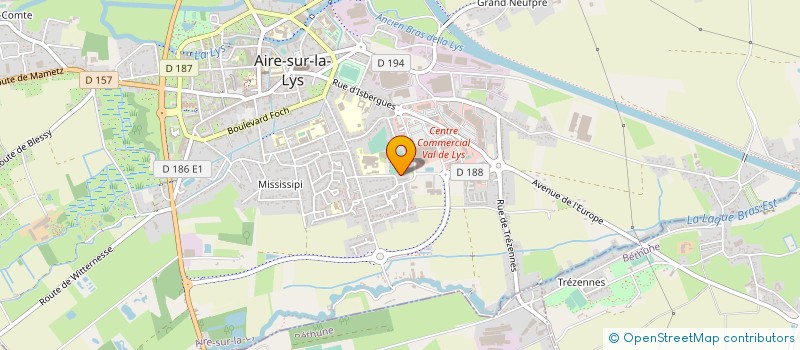 localisation de l'entreprise AIR'VAN LOC à AIRE-SUR-LA-LYS