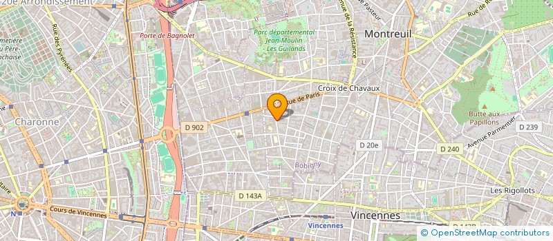 localisation de l'entreprise AIR VENTILATION IDF à MONTREUIL