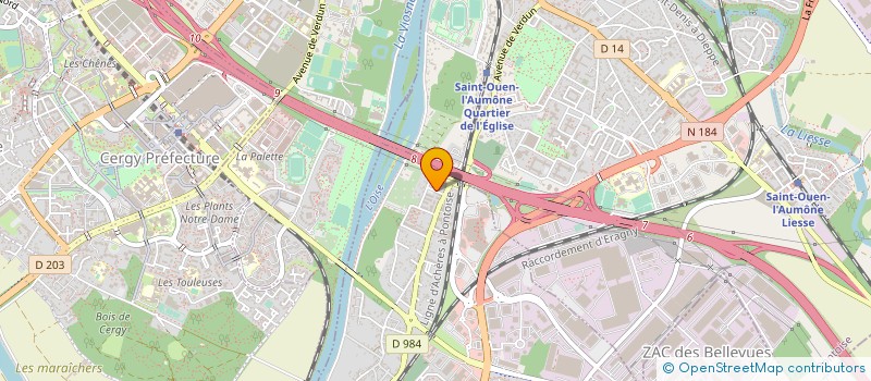 localisation de l'entreprise AIR VIDE SERVICES à ERAGNY