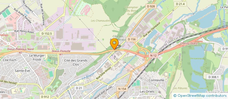 localisation de l'entreprise AIR28 AUTOMOBILE à DREUX