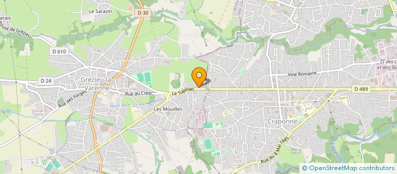 localisation de l'entreprise AIRAF CONSTRUCTION  GREZIEU-LA-VARENNE