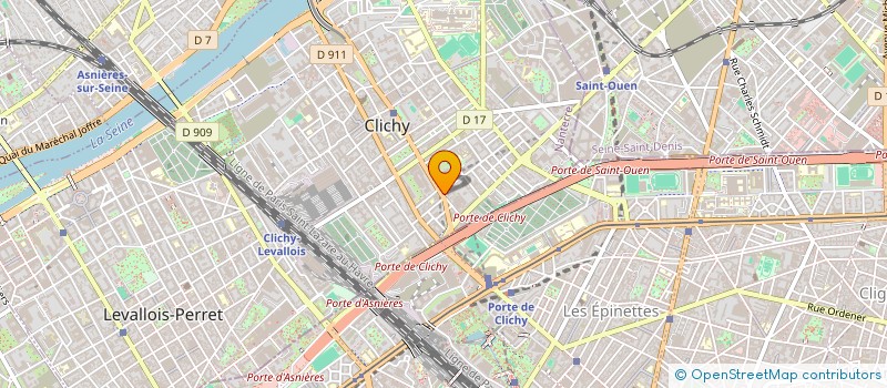 localisation de l'entreprise AIRAS 14 à CLICHY