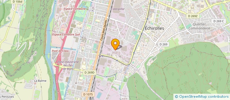 localisation de l'entreprise AIRBAT à ECHIROLLES