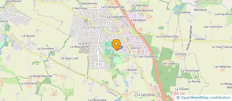 localisation de l'entreprise AIRBIO  LA MEZIERE