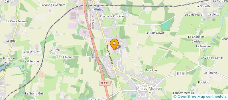 localisation de l'entreprise AIRBRUSH PEINTURE  MINIAC-MORVAN