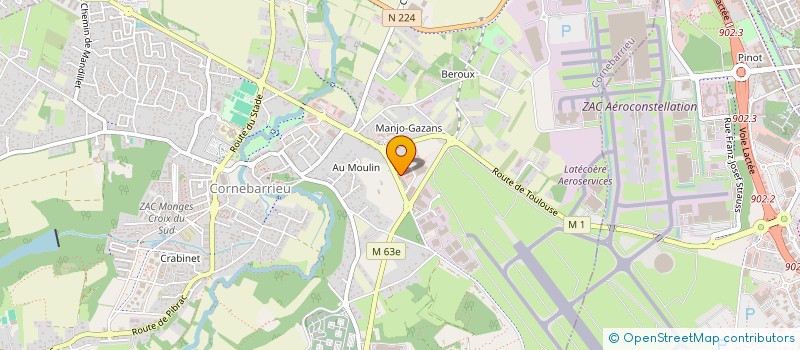 localisation de l'entreprise AIRBUS BELUGA TRANSPORT à BLAGNAC