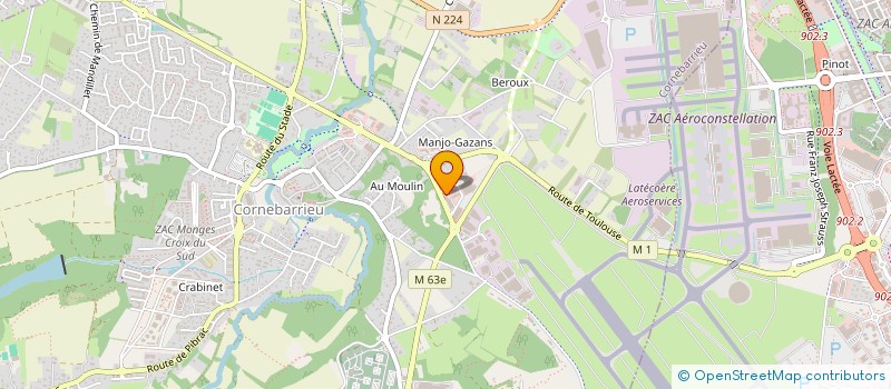 localisation de l'entreprise AIRBUS EXO AUTONOMY à BLAGNAC