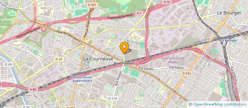 localisation de l'entreprise AIRBUS SPORTING CLUB à LA COURNEUVE