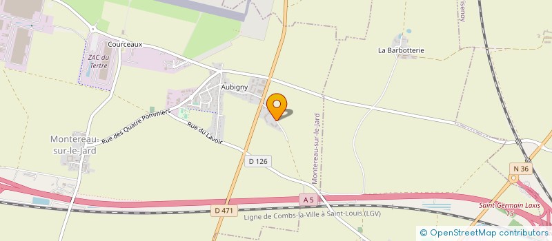 localisation de l'entreprise AIRCA à MONTEREAU-SUR-LE-JARD