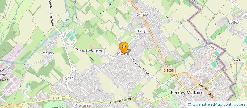 localisation de l'entreprise AIRCE à PREVESSIN-MOENS