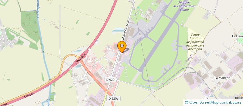 localisation de l'entreprise AIRCRAFT ACADEMY à DEOLS