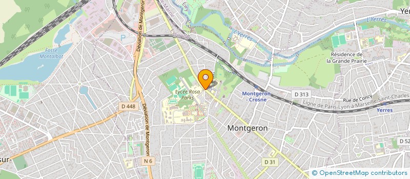 localisation de l'entreprise AIRDROP à MONTGERON