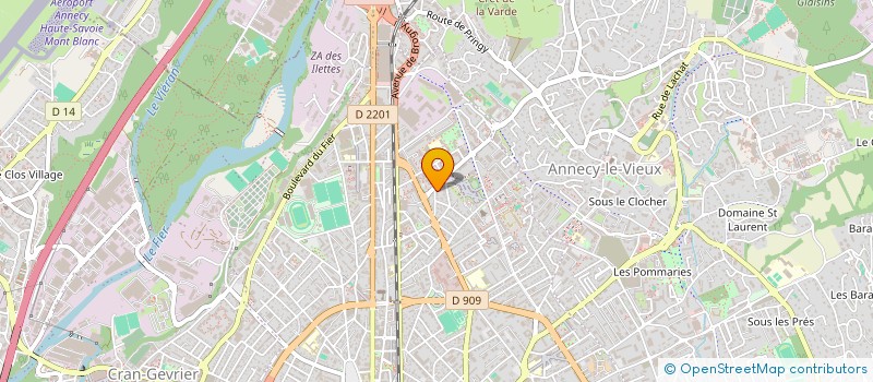 localisation de l'entreprise AIRE DE CREATION à ANNECY