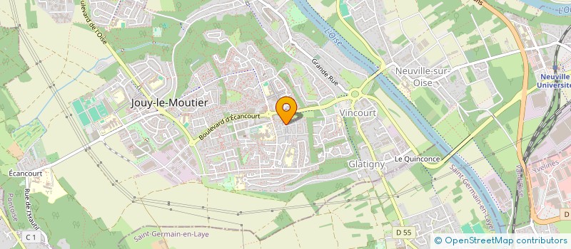 localisation de l'entreprise AIRE DE JEUX  JOUY-LE-MOUTIER