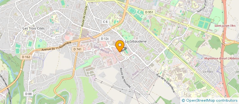 localisation de l'entreprise AIRE FORMATION  POITIERS