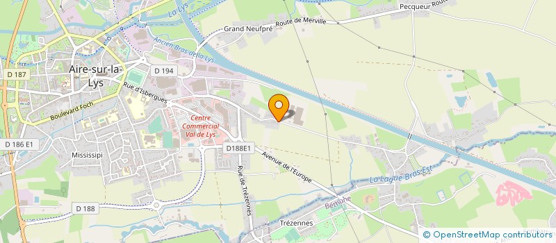 localisation de l'entreprise AIRE-FREEZE  AIRE-SUR-LA-LYS