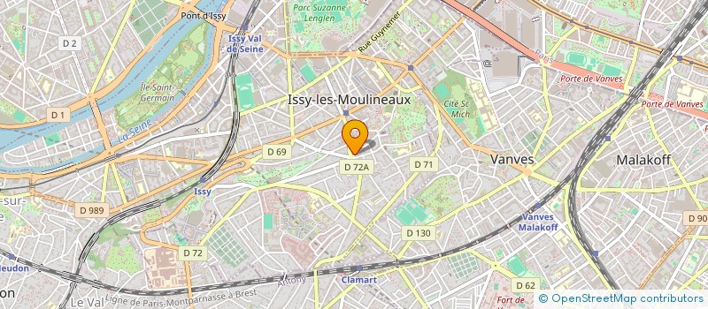 localisation de l'entreprise AIRE GLASS INTERVENTION à ISSY-LES-MOULINEAUX