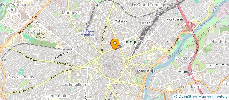 localisation de l'entreprise AIRE PLOMBERIE à LIMOGES