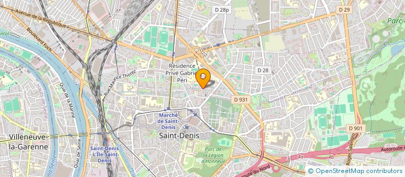 localisation de l'entreprise AIRE-SOLID' (AS) à SAINT-DENIS