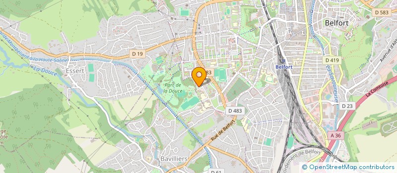 localisation de l'entreprise AIRE URBAINE DE DEVELOPPEMENT D'ENTREPRISES à BELFORT