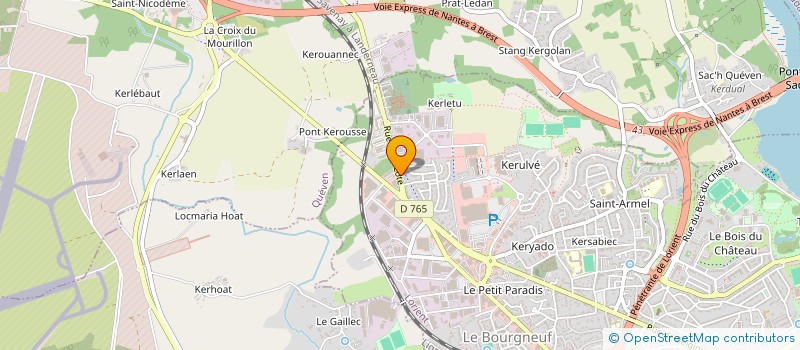 localisation de l'entreprise AIREC à LORIENT