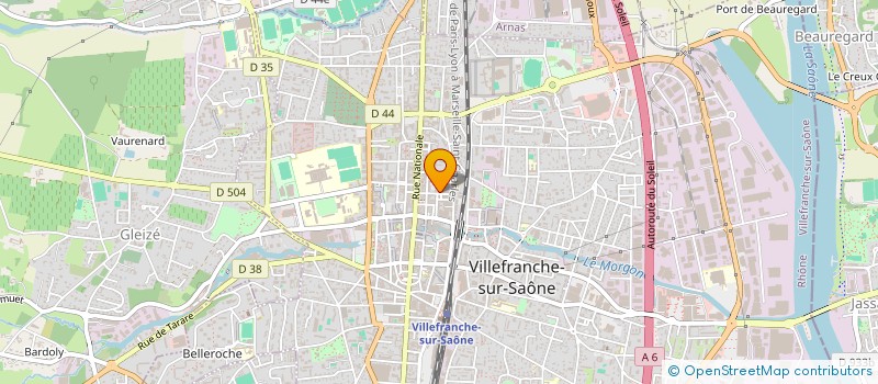 localisation de l'entreprise AIRECLIM FRANCE SA à VILLEFRANCHE-SUR-SAONE