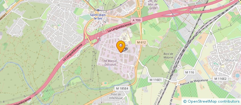 localisation de l'entreprise AIRECO 34 à SAINT-JEAN-DE-VEDAS